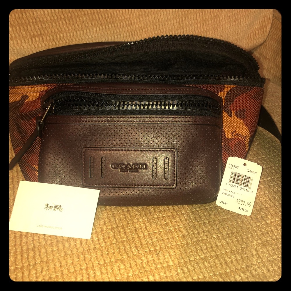 Coach Camo Fannypack NWT